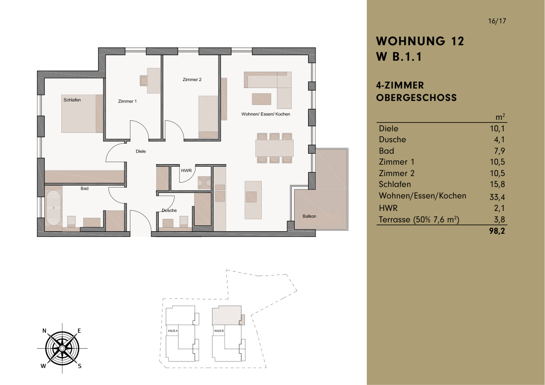 Grundriss Wohnung 12