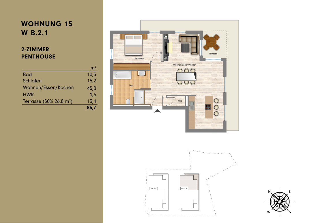 Grundriss Wohnung 15