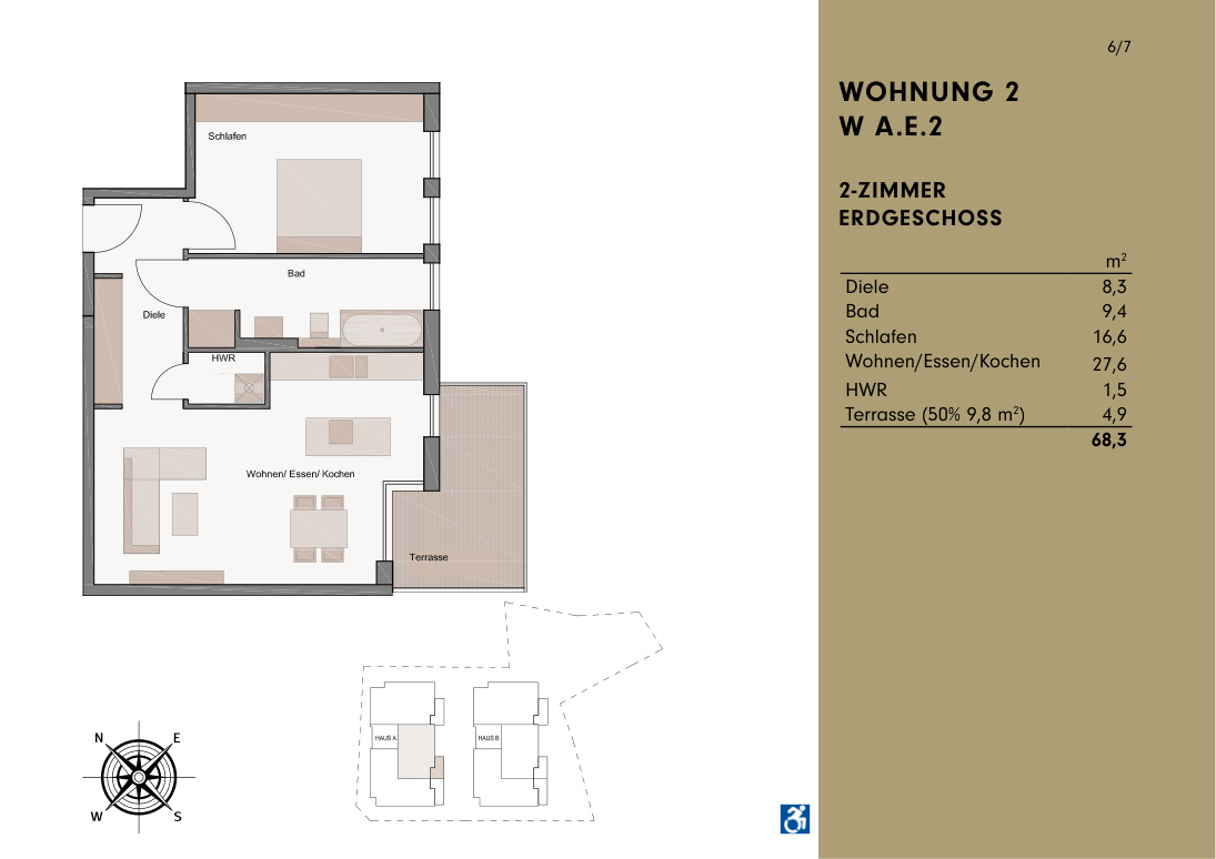 Grundriss Wohnung 2