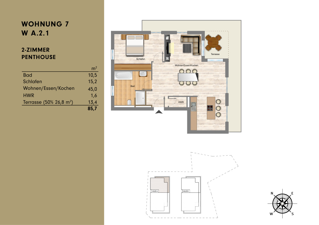 Grundriss Wohnung 7